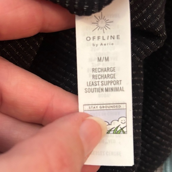 NWOT *Bundle of 2* aerie Offline seamless Recharge crop tanks size M - Picture 6 of 7
